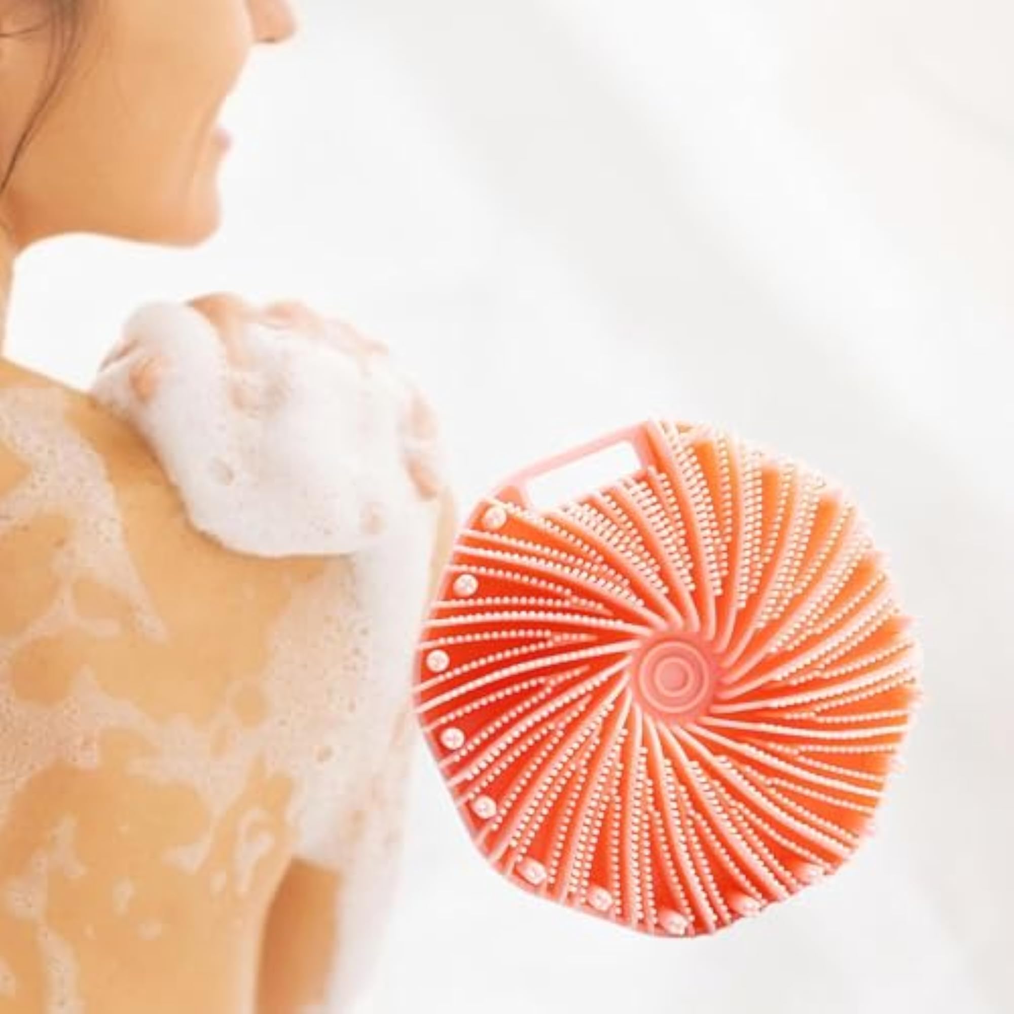 Silicone Bath Brush Comfortable Exfoliating Shower Brush